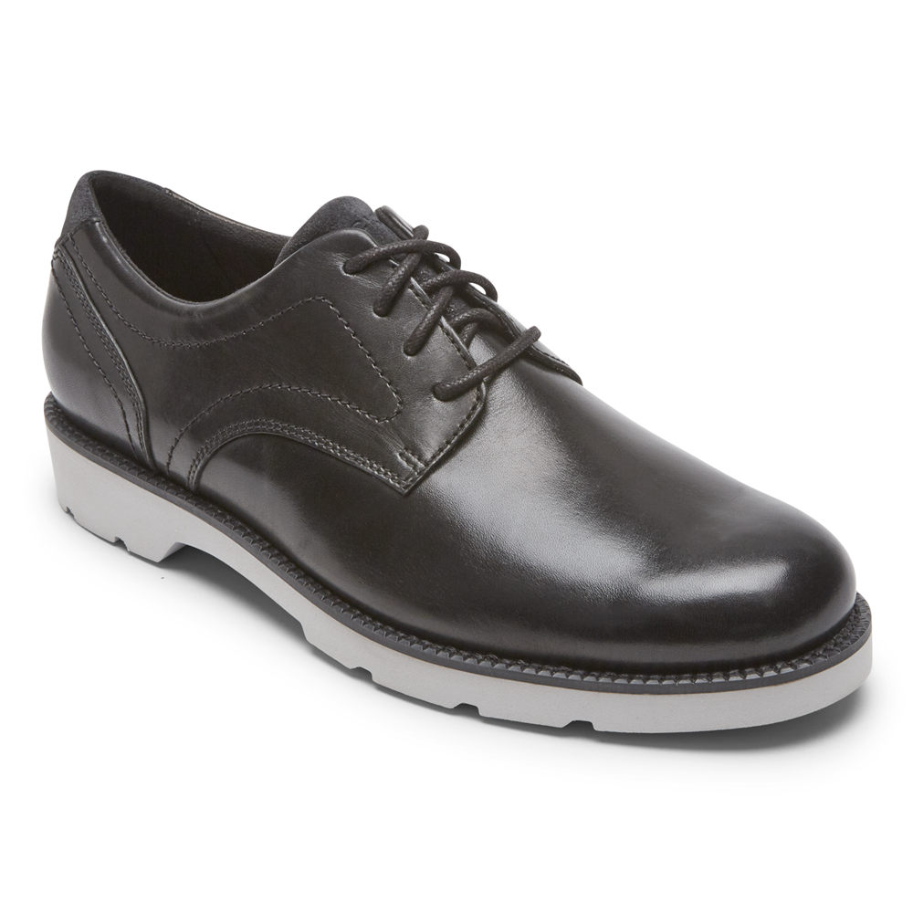 Rockport Mens Bradlee Plain Toe - Oxfords Black - MWN673149